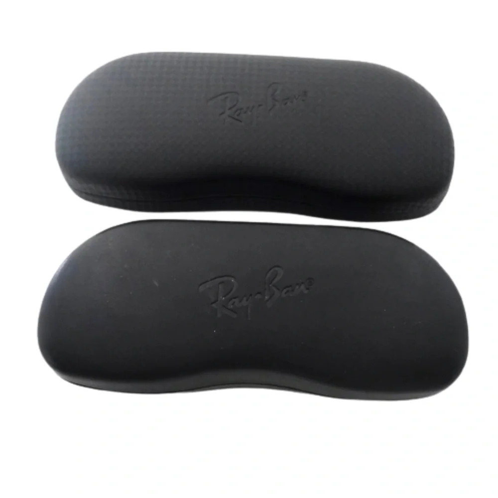 RAY BAN~HARD CLAMSHELL~BLACK SUNGLASSES CASES~LOT OF 2